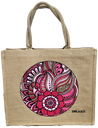 Bolso de yute con zipper Arabesco