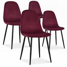 silla de terciopelo con patas metalicas