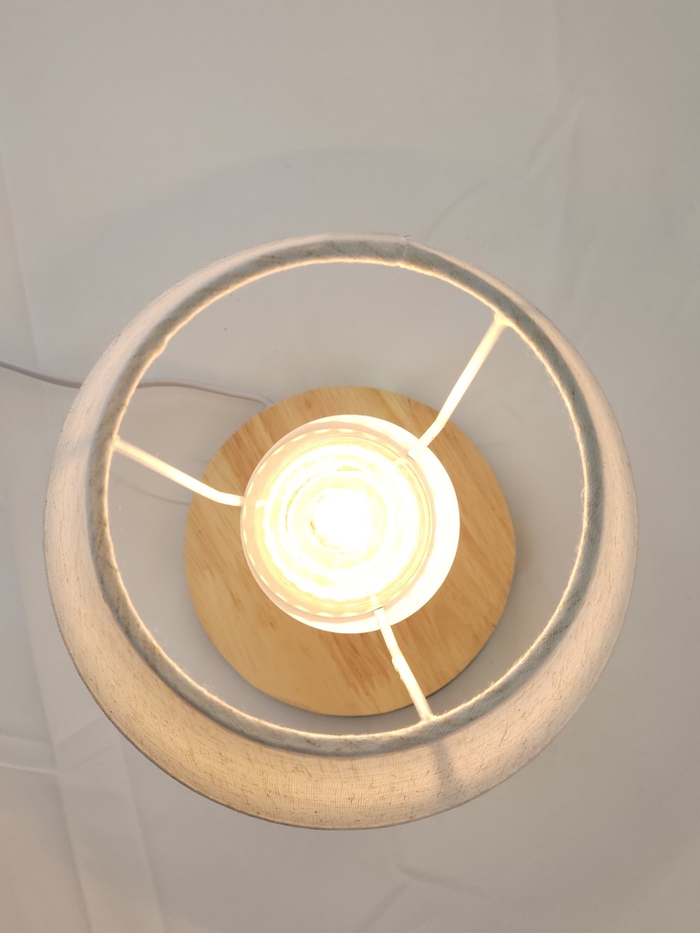 LAMPARA C/ BASE DE PORCELANA 14.5*14.5*27CM