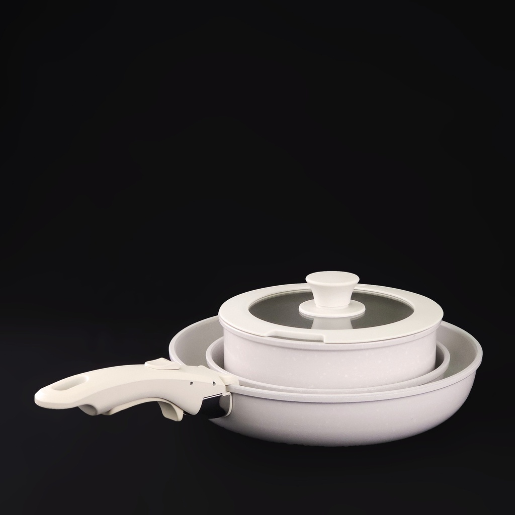 JUEGO DE COCINA DE ALUMINIO 18+20+24CM 5 PCS