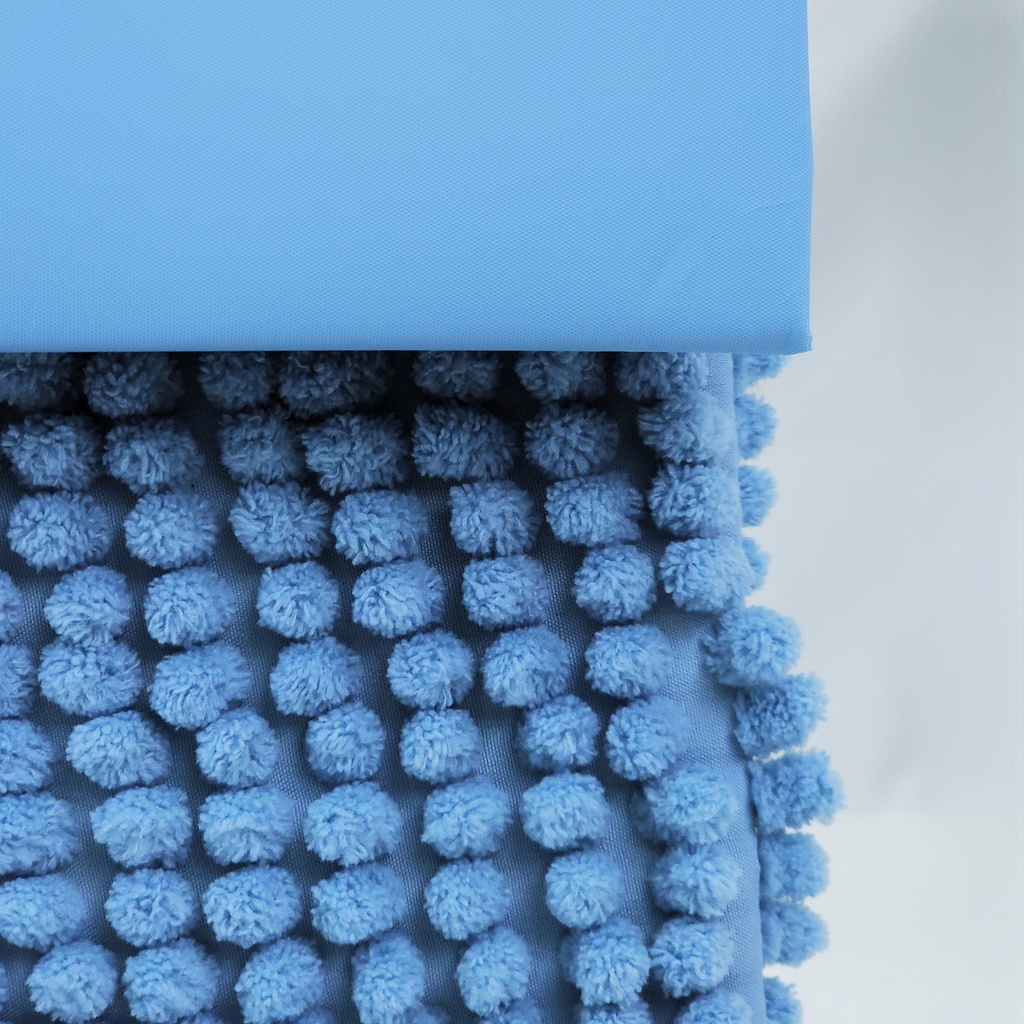 JUEGO CORTINA P/BAÑO EVA 180*180CM Y  ALFOMBRA ANTIDESLIZANTE 40*60CM POLYESTER