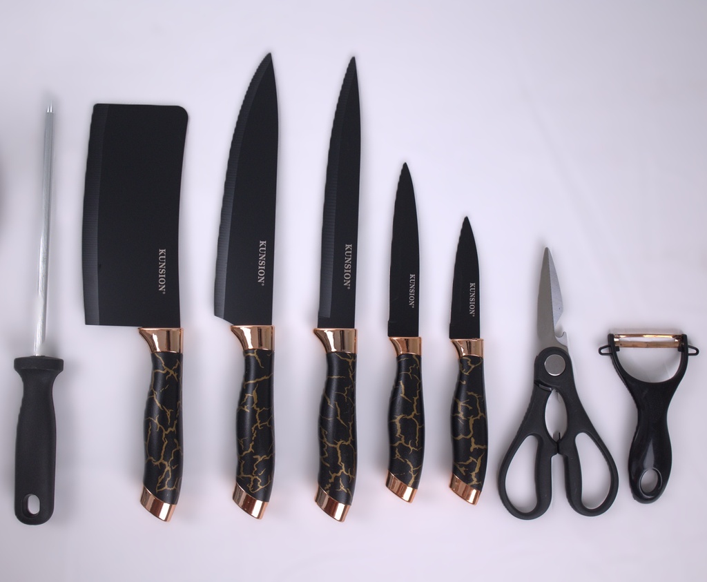 Set elegante de cuchillos 9 PCS