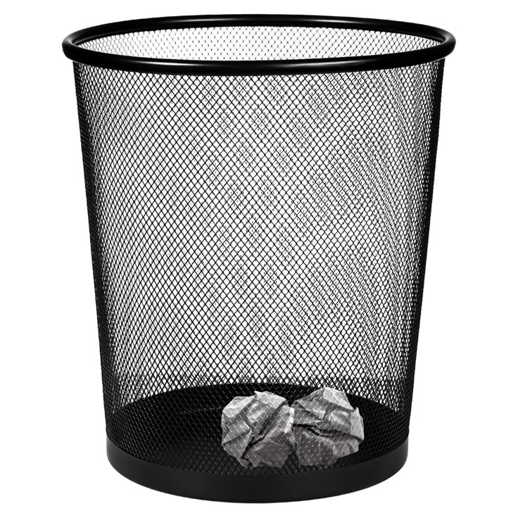 Basurero de metal 28 cm