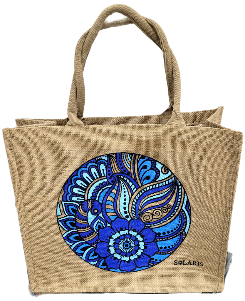 Bolso de yute con zipper Arabesco