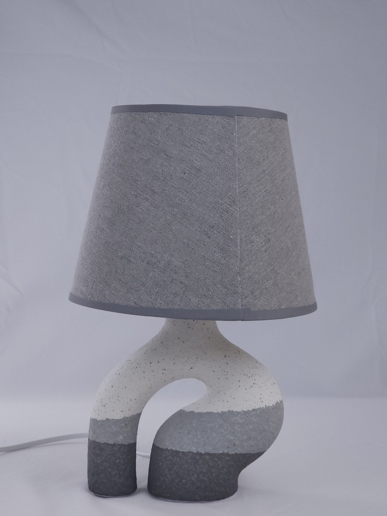 LAMPARA C/ BASE DE PORCELANA 20*20*31.5CM