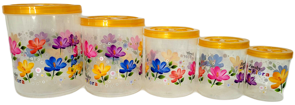 Set de pozuelos plasticos (5 piezas)