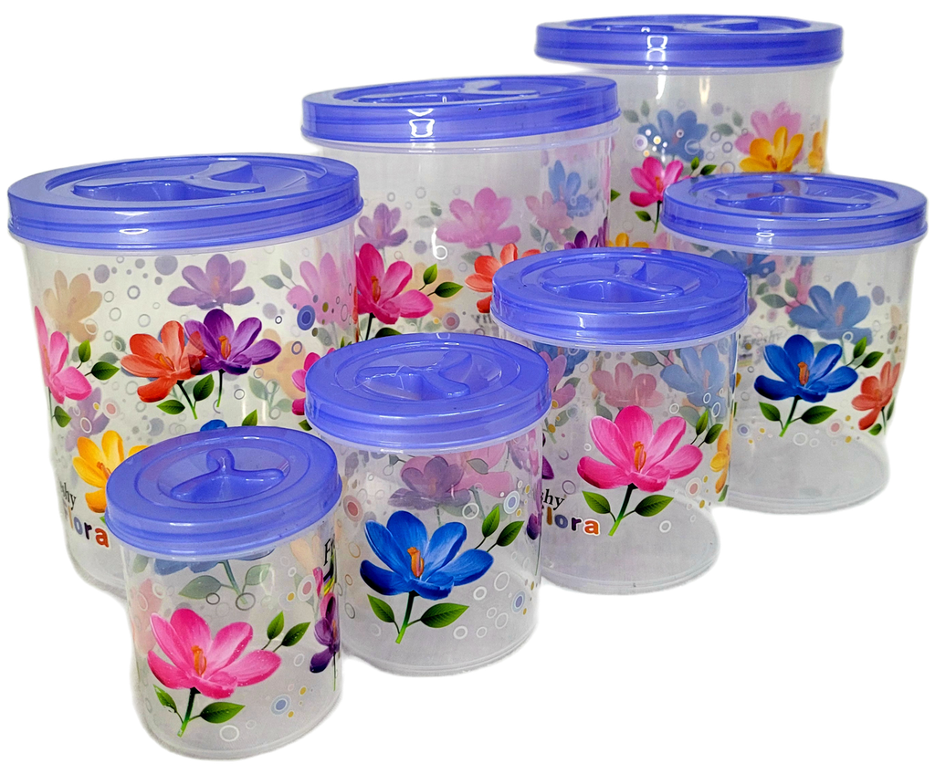 Set de pozuelos plasticos (7 piezas)