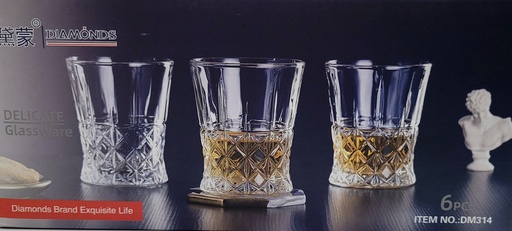 Set de vasos de cristal