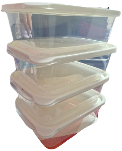 [ZK8F090346] set de 4 pozuelos  plásticos