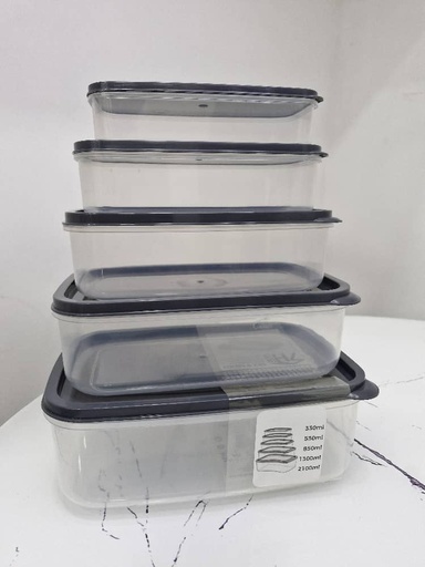 [ZK8F090413] Set de 5 pozuelos rectangulares