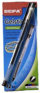 bolígrafo de gel negro