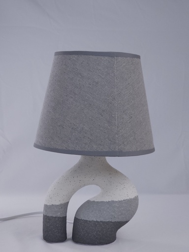 [ZK8F070146] LAMPARA C/ BASE DE PORCELANA 20*20*31.5CM