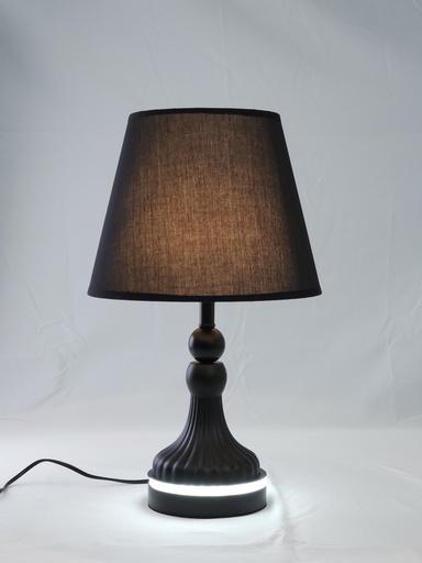 [ZK8F070158] LAMPARA C/ BASE DE ACERO  25*25*42CM